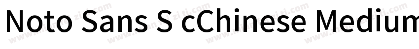 Noto Sans S cChinese Medium字体转换